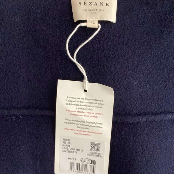 NWT Sezane Aaron Best 10 - Picture 4 of 7